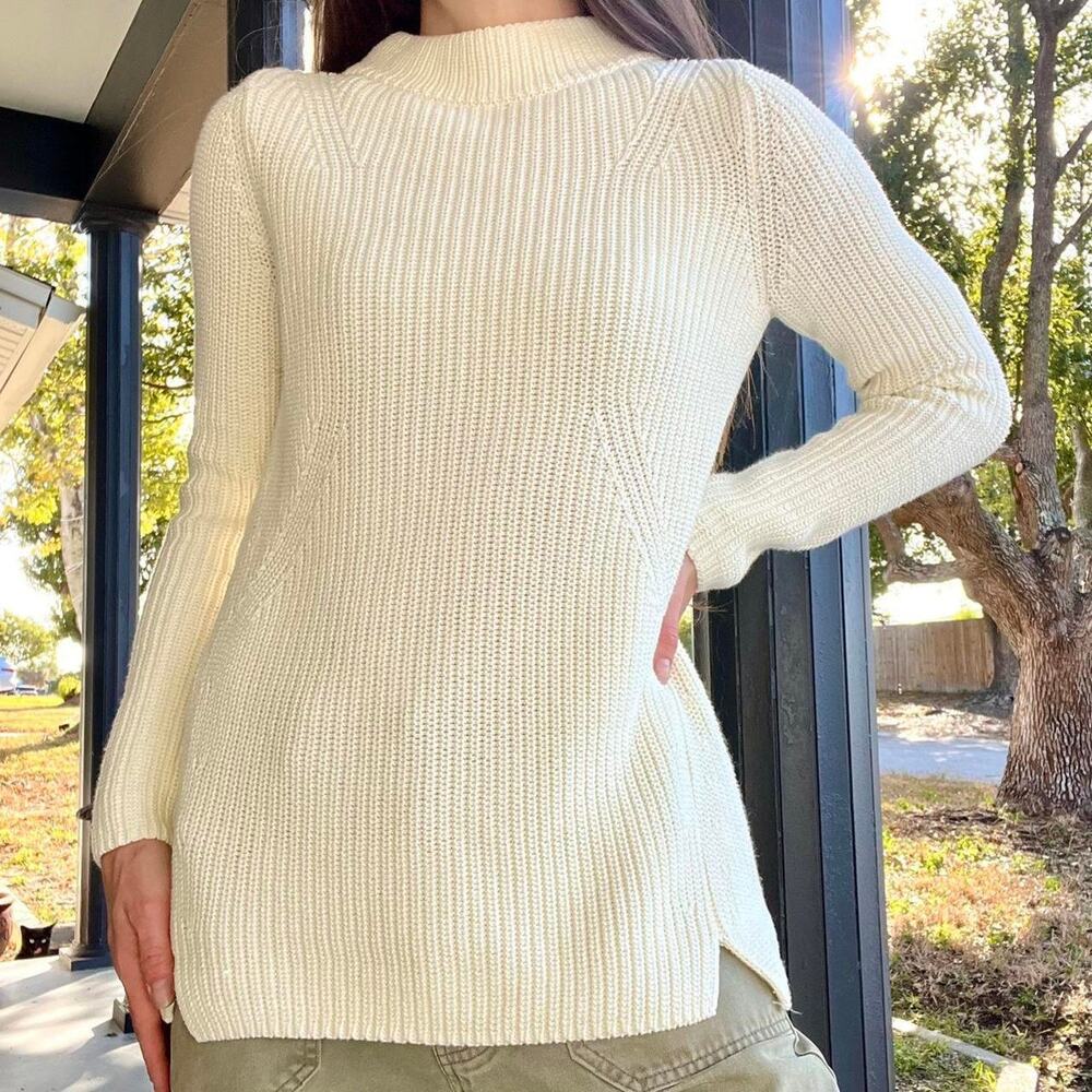 New Talbots Cotton Knit Sweater
